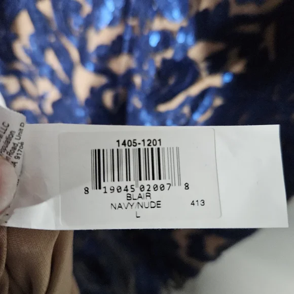 Dress the Population Blue Lace Midi Dress - Picture 13 of 14